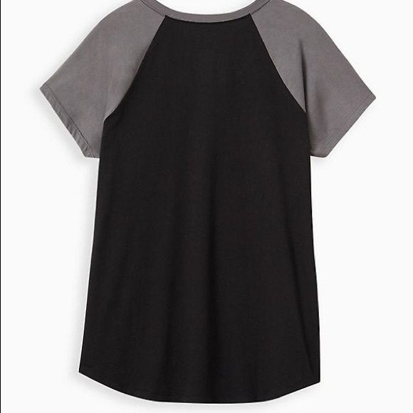 Torrid CLASSIC FIT RAGLAN TEE - STAR WARS BLACK sz 4 - Picture 4 of 4
